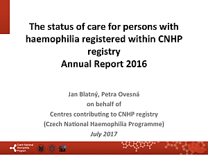 Výstupy z registru ČNHP za rok 2011
