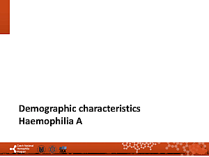 Výstupy z registru ČNHP za rok 2017 – hemofilie