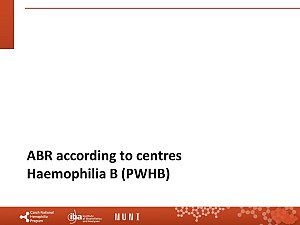 Výstupy z registru ČNHP za rok 2023 – hemofilie