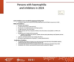 Výstupy z registru ČNHP za rok 2024 – hemofilie
